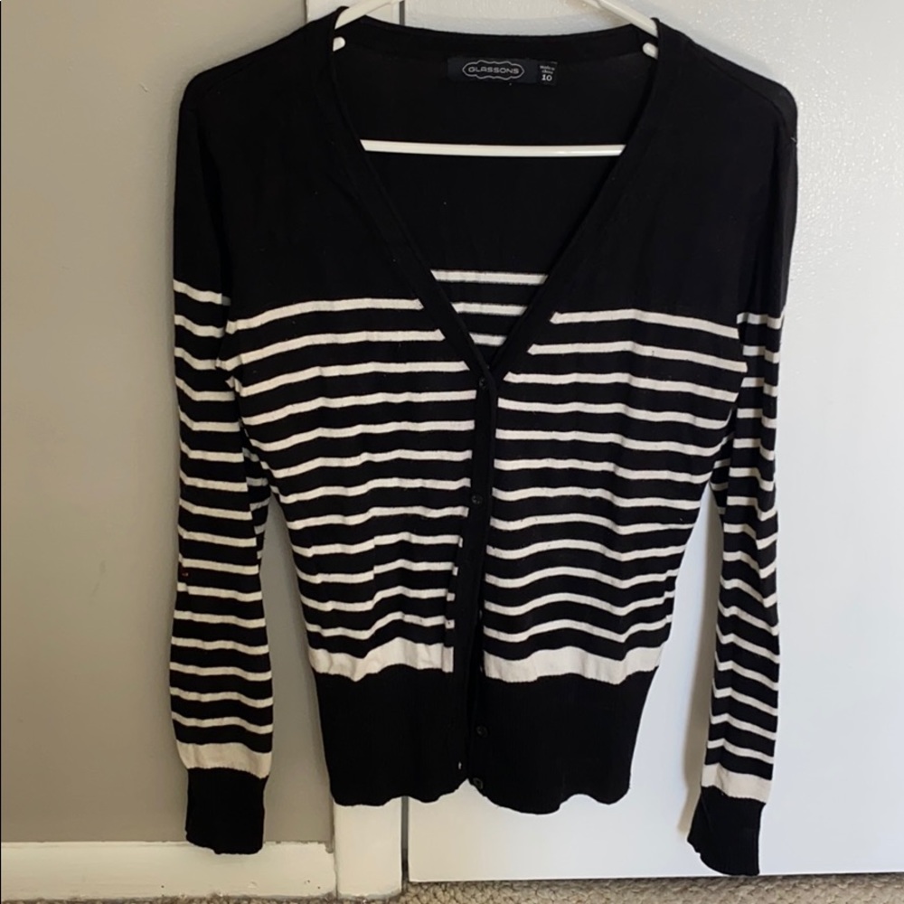 Striped cardigan